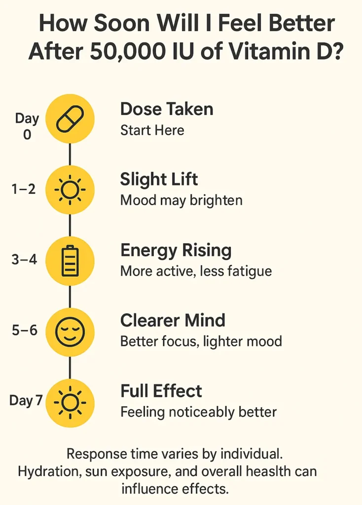 how soon will i feel better after taking vitamin d